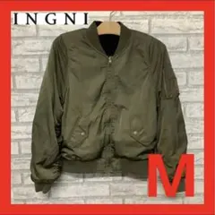 イング INGNI リバーシブルジャケット 裏ボア レディース M カーキ