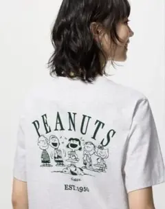 UNIQLO UT PEANUTS 半袖Tシャツ グレーXL