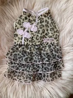 ANNA SUI/ヒョウ柄チャイナワンピース