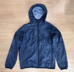 【美品】adidas ウインドブレーカー 迷彩 Sサイズ