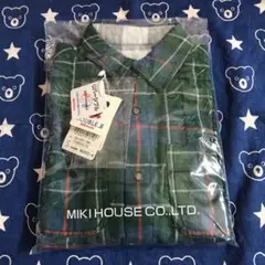 半額　ミキハウス  ダブルB  リバーシブル長袖シャツ