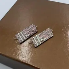 ！極美品！　DIOR ピアス　トロッター　ピンク　シルバー　50OO