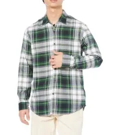 [Amazon Essentials] フランネルシャツ 長袖 メンズ Mサイズ