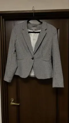 H&Mテーラードジャケット 白黒チェック