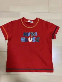 100㎝　MIKI HOUSE 赤 Tシャツ