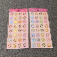 【新品未使用・匿名配送】ディズニープリンセス　ストーンシール　2種類セット①