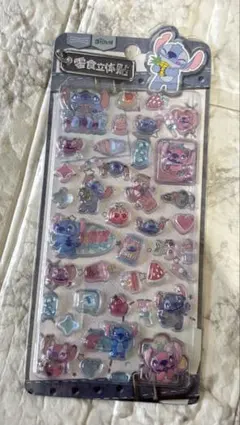 海外正規品MBDD022612 スティッチ3D立体シール