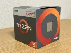 AMD Ryzen 5 2400G 純正クーラー付き デスクトップPC用CPUのサムネイル