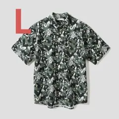 新品 グラニフ 刃牙道 侠客立ち｜オープンカラーシャツ Mサイズ 喧嘩師