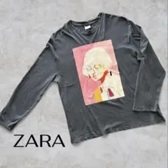【レア】ZARA×アンヘル・エルナンデス　コラボ　長袖　ロングTシャツ