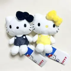 サンリオ ハローキティ マスコット カラフルVer. 2つセット 黄色 黒