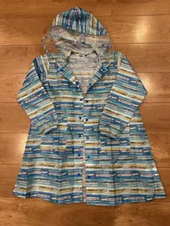 丸高衣料　新幹線 電車 レインコート　(ブルー　L 130-140）