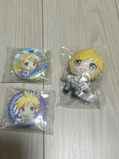 プロジェクトセカイ　ぷちぬいマスコット　鏡音レン　鏡音リン　缶バッジセット