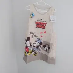 新品・未使用　ミッキー ミニー タバード型エプロン　介護　保育士