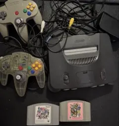 Nintendo 64 本体 ゲームソフト3本コントローラー2個 - メルカリ