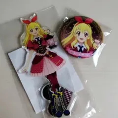 Aikatsu! Hoshimiya Ichigo Lantern Night Party Acrylic Stand and Can Badge