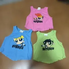 パワーパフガールズ タンクトップ 3枚セット
