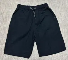 ブラックパンツ サイズ160 ウエストゴム　短パン
