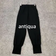 【antiqua】裾リブスリット パンツ イージー