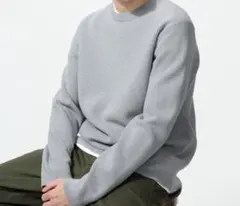 【美品】ウォッシャブルミラノリブクルーネックセーター