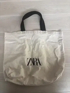 ZARA アイボリー トートバッグ