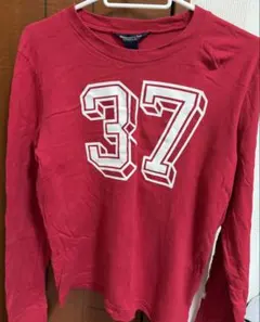 Abercrombie & Fitch アバクロ　長袖Tシャツ 赤