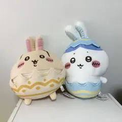 ハチワレ＆うさぎのぬいぐるみ(そろそろイースターなBIGぬいぐるみ)