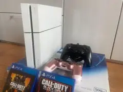 【美品】PlayStation 4 (PS4) ホワイト 500GB 本体＋他