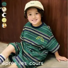 après les cours アソート総柄配色ステッチTシャツ 120のサムネイル