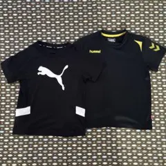 PUMA & hummel キッズ Tシャツ 2枚セット プーマ ヒュンメルのサムネイル
