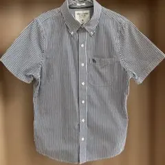 Abercrombie & Fitch 半袖シャツ ストライプ メンズMのサムネイル