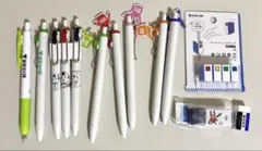 ボールペン、クリップ、修正テープ、消しゴム（まとめ売り）