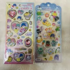 サンリオキャラクターズ　キラキラジュエルシール　ドロップジェリー　2枚セット