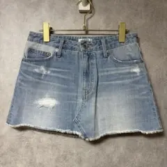 GYDA デニムショートパンツ ダメージ加工 ライトブルー Mサイズのサムネイル