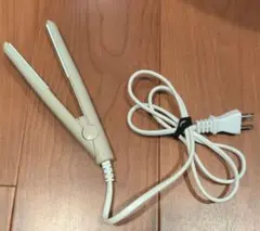 サンキューマート ミニ ヘアアイロン ベージュ ストレートアイロン