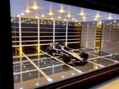 1/18展示2〜3台可・ミラー＆WH・ディスプレーBOX/5色照明・ネオ
