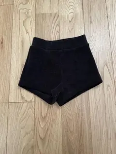 韓国子供服　コーデュロイ ブラック ショートパンツ 90cm キッズ