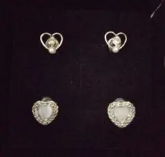 ハート型ピアスセット
