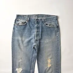 80s USA製 Levi's 501 デニムパンツ ハチマル W36 ブルー - メルカリ