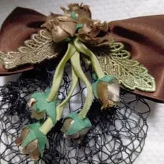 ネット付きバレッタ