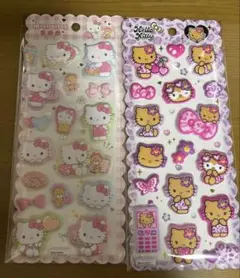 新品未開封　正規品　ハローキティ シール 2点セット　ぷっくりシール　マシュマロ