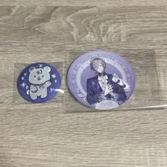 にじさんじ 刺繍缶バッジ にぱちぃ、特典コースター 榊ネスセット