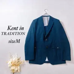 ケント テーラードジャケット コットン ビジネス スーツ【M】紺色 kd50