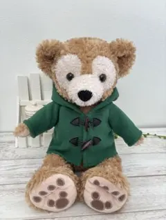 ダッフルコート 緑☆ダッフィーS シェリーメイS☆ハンドメイド コスチューム洋服