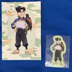 東武動物公園 忍たま乱太郎 ステッカー ポストカード 潮江文次郎