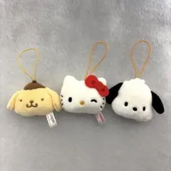 サンリオキャラクターズ　フェイスマスコット　3個セット