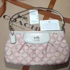 COACH　コーチ Baby＆pink white ショルダーバッグ