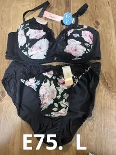 ブラ&ショーツセットアップ　ピンクローズ