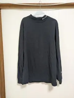 ★Champion★モックネック長袖カットソー★ブラック★