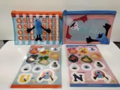 スシロー　コラボ　スンスン SUNSUN ポーチ ＆ シール　2セット